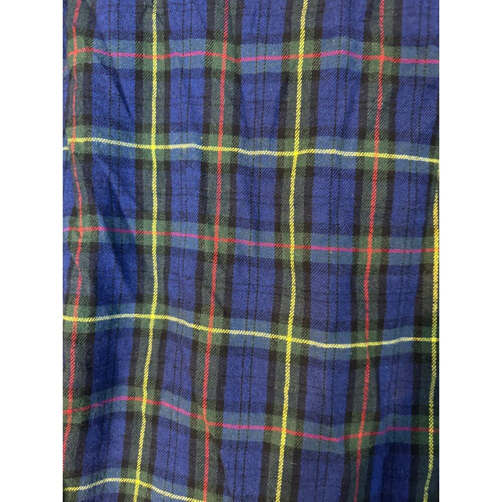 Jachs New York Men's Recycled Flannel Blue/Green Shirt Large Gorpcore Classic - Picture 6 of 12